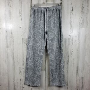 3/$15 the cozy corner gray flower pajama pants women's size medium 8-10